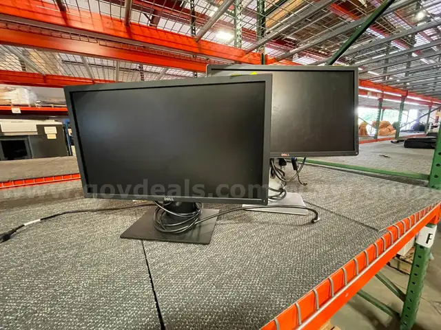 4 PALLETS OF VARIOUS DELL MONITORS ,SIZES &#x26; MODEL #&#x27;S