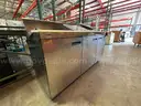 72&#x22; 3 Door Mega Top Front Breathing Refrigerated Sandwich Prep Table with 3&#x22; Casters
