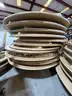 [1 LOT OF 16 ] 72&#x22; ROUND BANQUET LIGHT WEIGHT FOLDING  TAN TABLES