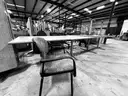 1 LOT OF 6 TABLES - 36 &#x22; SQUARE . LAM TOP / METAL BASE