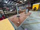 1 LOT OF 6 TABLES - 36 &#x22; SQUARE . LAM TOP / METAL BASE