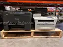 2 PALLETS OF VARIOUS BRAND PRINTERS- EST. QTY 28 MINIMUM