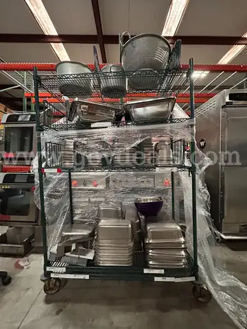 [1 LOT OF VARIOUS KITCHEN ACCESSORIES ] SEE IMAGES -CART INCLUDED !]