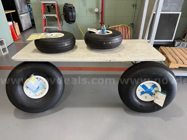 Spare Main and Nose wheel assemblies from a Cessna 208B