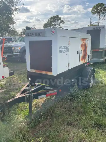 (WA-GEN-003801) 38KW portable generator with trailer
