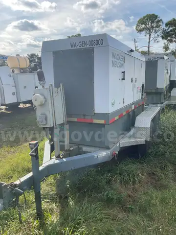 (WA-GEN-008003) 80KW portable generator with trailer
