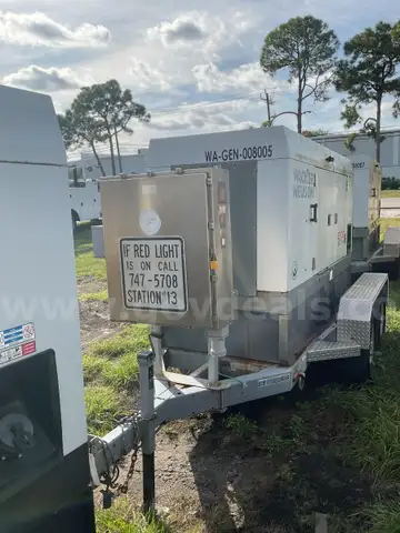 (WA-GEN-008005) 80KW portable generator with trailer