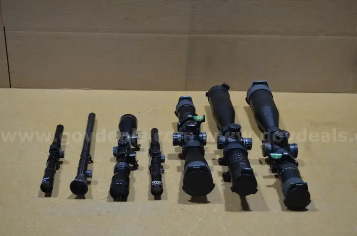 Lot of 7 Rifle Scopes