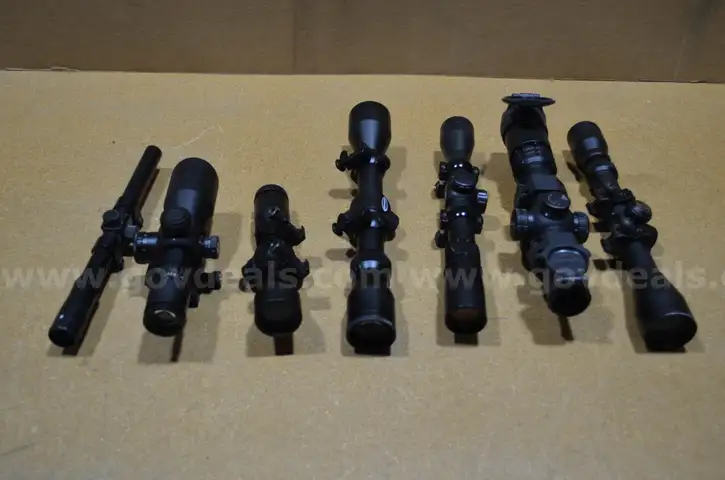 Lot of 7 Rifle Scopes
