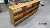 Rolling bookcase wood