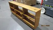 Rolling bookcase wood