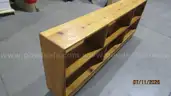 Rolling bookcase wood