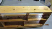 Rolling bookcase wood