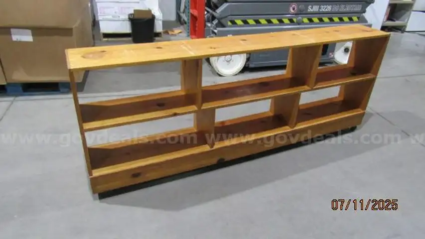 Rolling bookcase wood