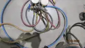 Air conditioning gauges and vacuum pump