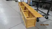 Wood bench with 2 lids