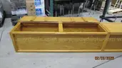 Wood bench with 2 lids