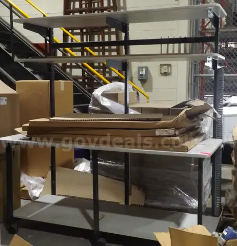 MAYLINE MULTI USE WORKSTATION ON WHEELS