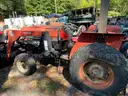 Case International 385 Tractor w/ Bush 2346 QT Bucket