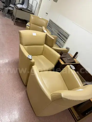 FOUR LOBBY CHAIRS