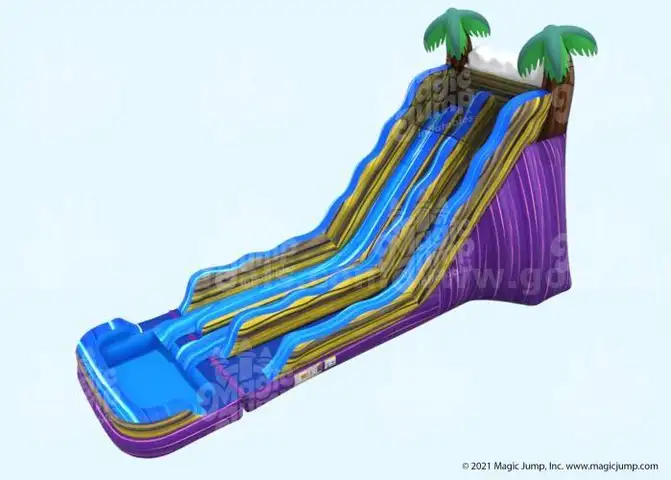 Inflatable water slide