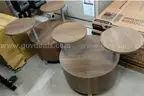 (2) Side Tables with Swivel Table Tops