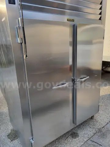Traulsen&#x22; two section reach in refrigerator