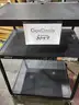 Black steel multipurpose cart with swivel wheels