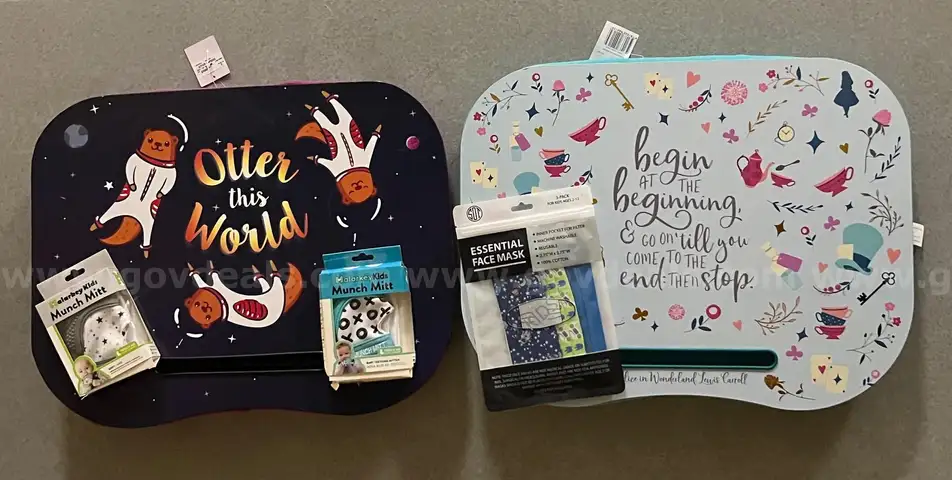 Lap Desks, Munch Mitts, Face Masks, Hot/Cold Gel Packs
