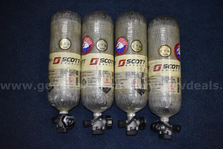 4 x 45 minute SCBA bottles