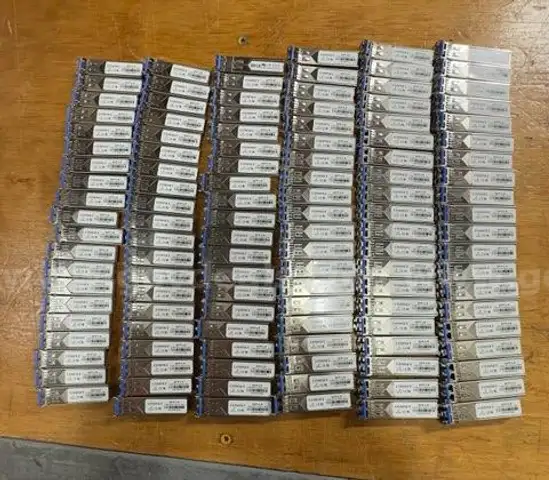 Lot of Comnet Network Switches (20), with Power supplies, and 1g Fiber Modules (SFP)