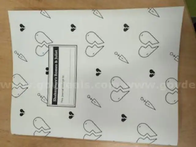 Shakespeare&#x27;s Romeo &#x26; Juliet Grade 8 Student Writing Journal Unit 8D