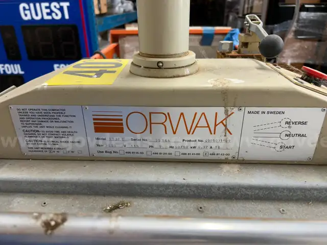 Orwak Commercial Waste Trash Compactor