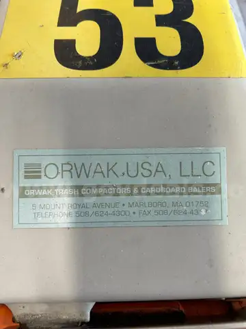 Orwak Commercial Waste Trash Compactor