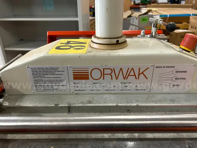 Orwak Commercial Waste Trash Compactor