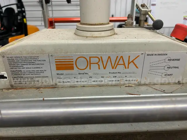 Orwak Commercial Waste Trash Compactor