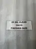 20 Mil 10x10 Clear Vinyl Tarp