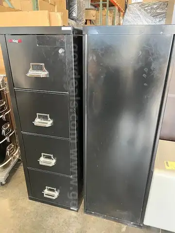 Qty 2 Fire King File Cabinets