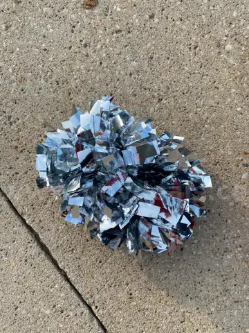 Dance accessories, Silver Poms, 17 items