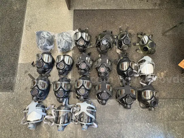 Lot of Gas Masks