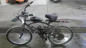 Bicycle with 2 stroke engine kit