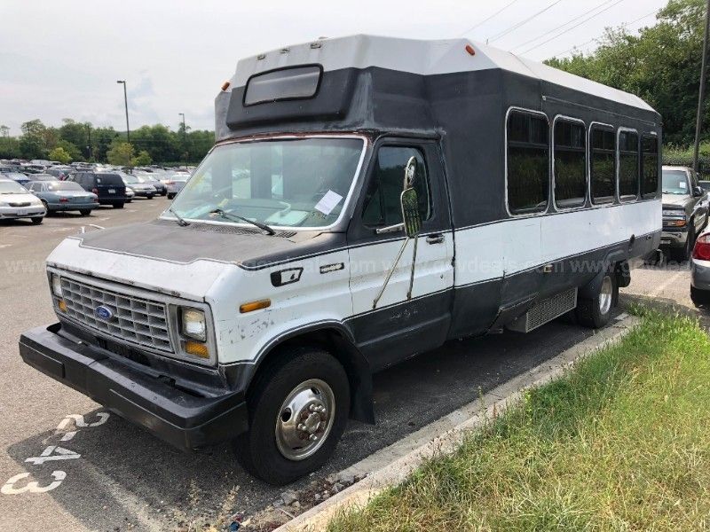 1991 Ford Econoline E350 7.3L Diesel Shuttle Bus GovDeals