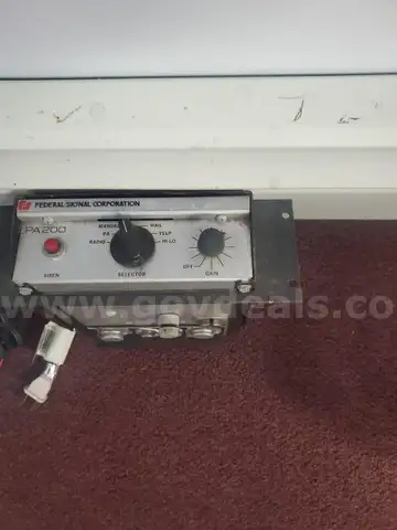 used siren still worked when taken out of service