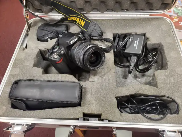 used nikon camera 35 mm with case