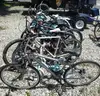 Lot of bicycles