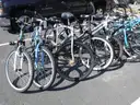 Lot of bicycles