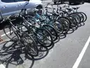 Lot of bicycles