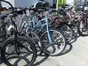 Lot of bicycles
