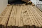 Lot of 100+ Plexiglass or Lexan 41&#x22; by 42&#x22; Dividers in wooden cases, self standing