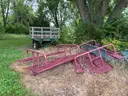 Lot of (2) Metal Picnic Tables.